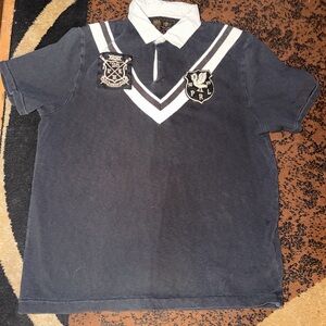 Black men’s Polo Ralph Lauren rugby  Shirt size large
